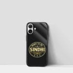 born to be sindhi iphone glass case