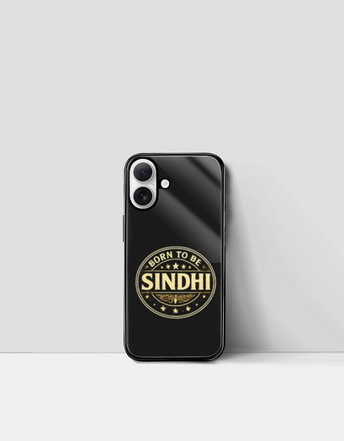born to be sindhi iphone glass case