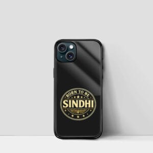 born to be sindhi iphone glass case