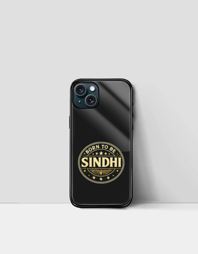 born to be sindhi iphone glass case