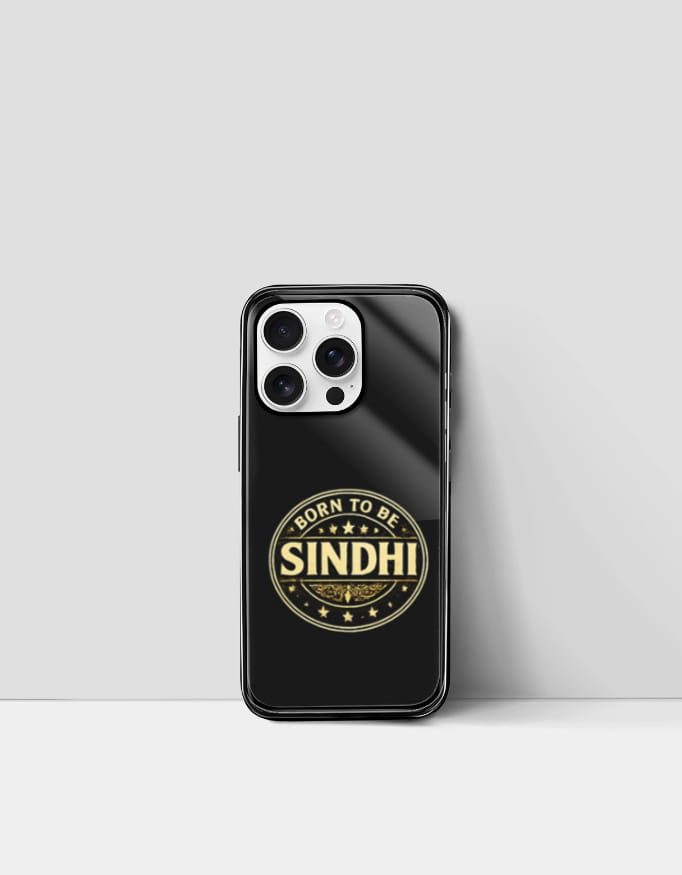 born to be sindhi iphone glass case