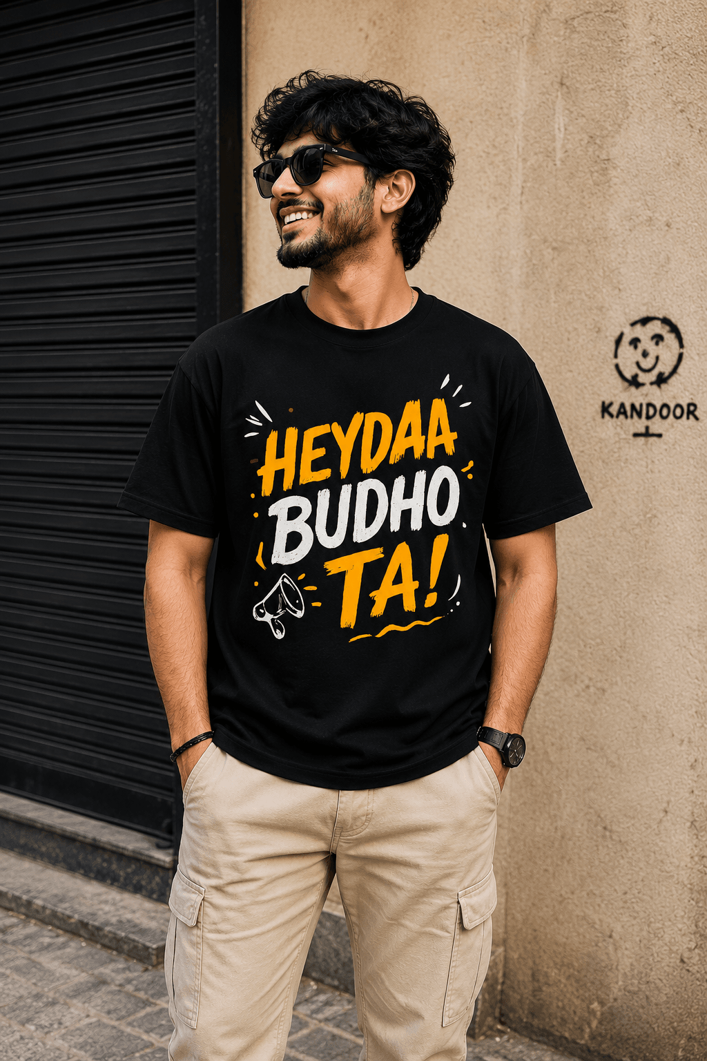 heydaa budho ta sindhi unisex cotton t shirt